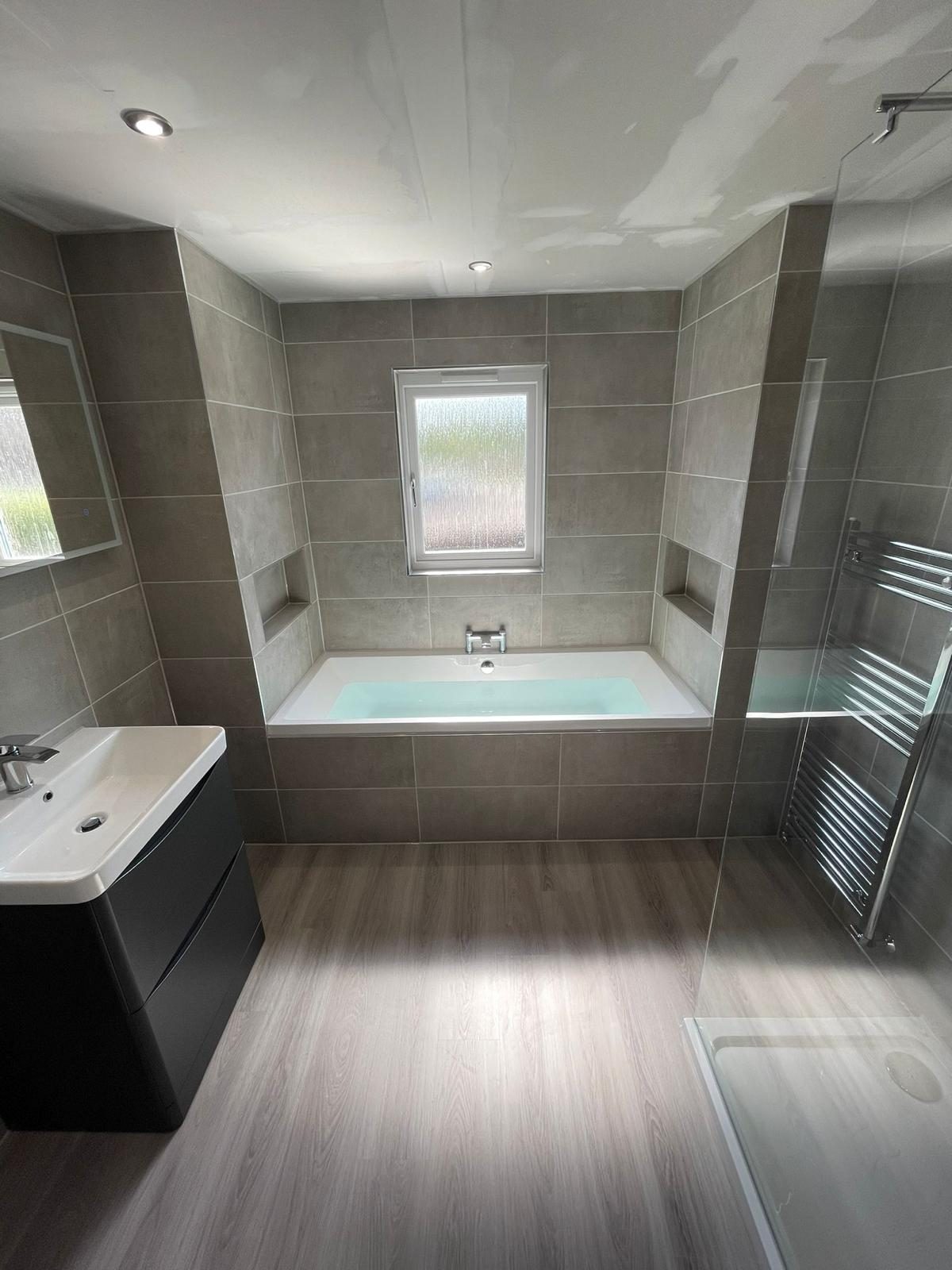 Finished bathroom 3 of 8 fitted by Pentaburgh's all-in-house team in Edinburgh